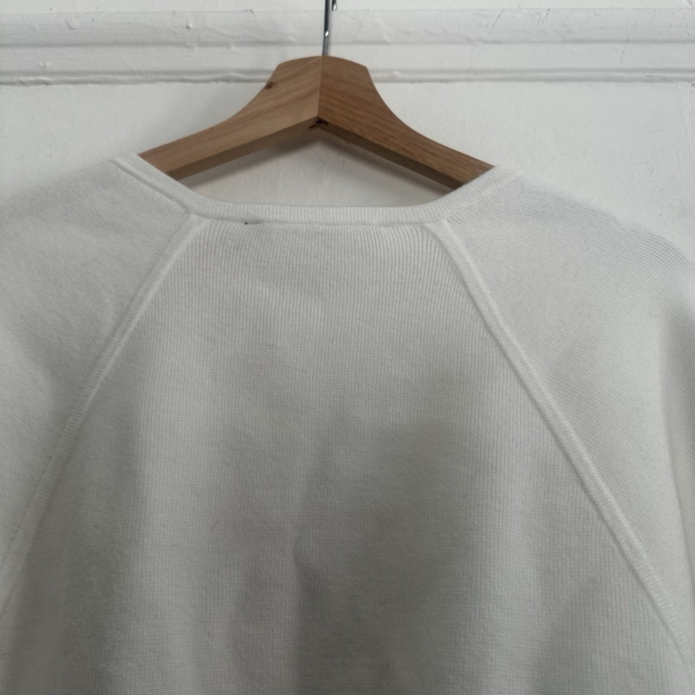 White House Black Market Cardigan Sweater NWT‎ Style Corset Detail White XL $165 - Picture 7 of 13